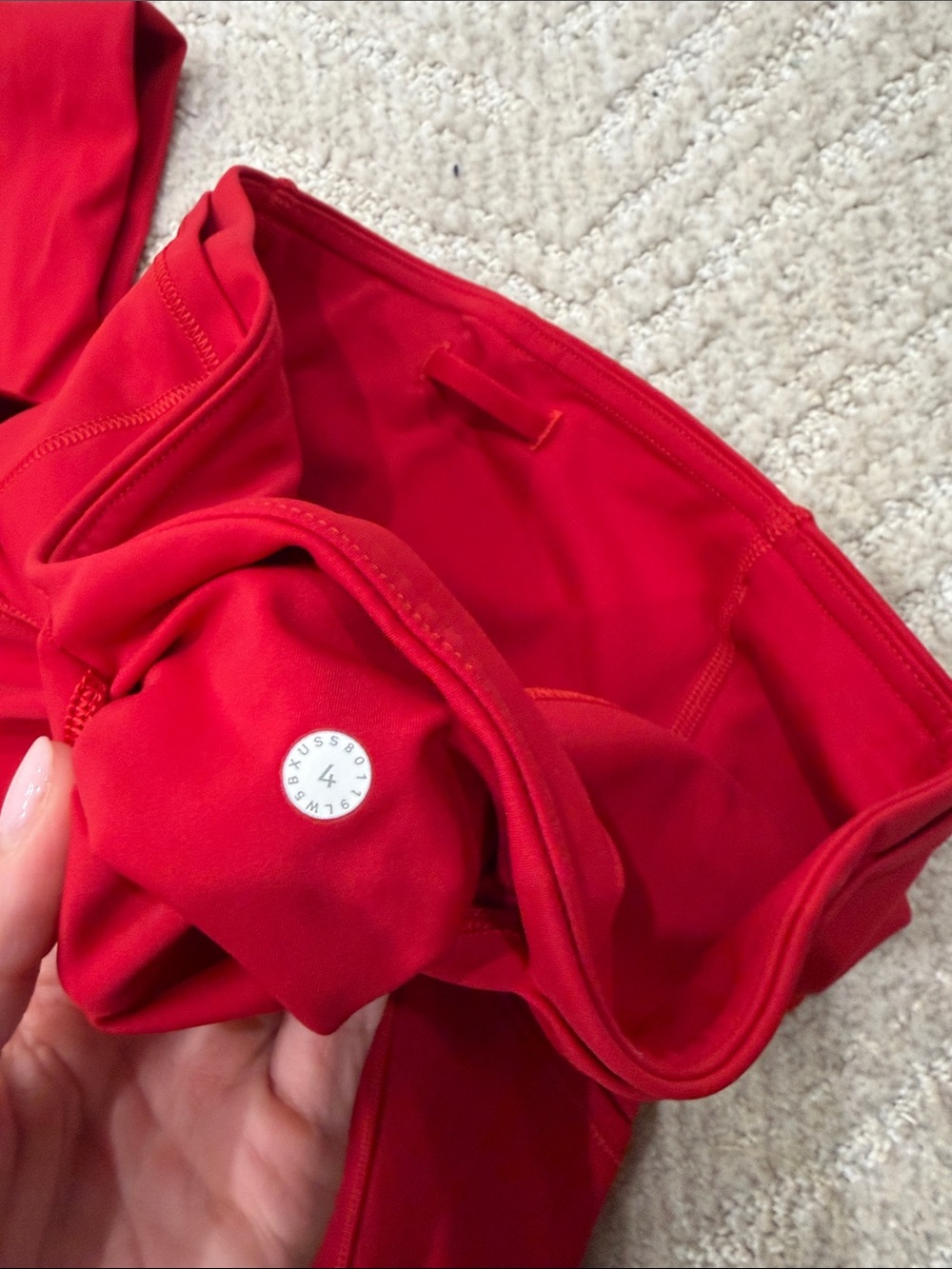 lululemon athletica Bright Red Athletic Leggings - Picture 6 of 6